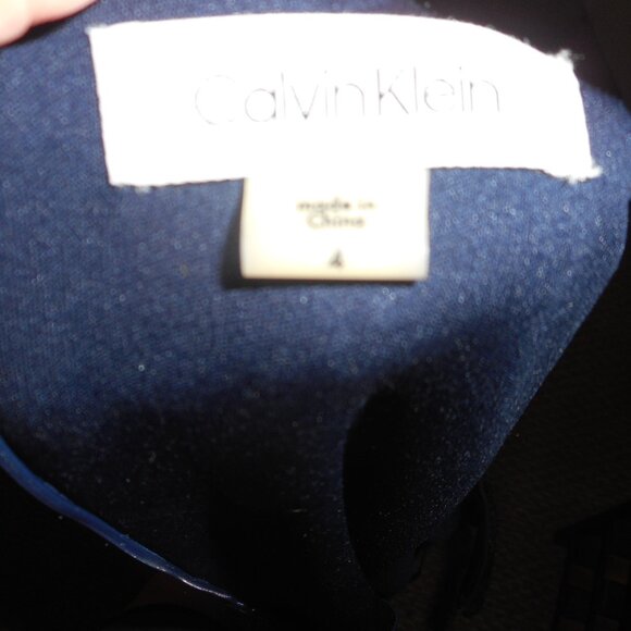NWT Calvin Klein full sequins navy dress, size 4 - Picture 5 of 7